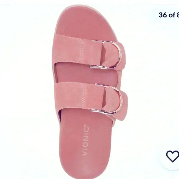 Vionic Shoes - Vionic‎ Corlee Sandals US 9 Terra Cotta Suede Adjustable Slide Slip On coral